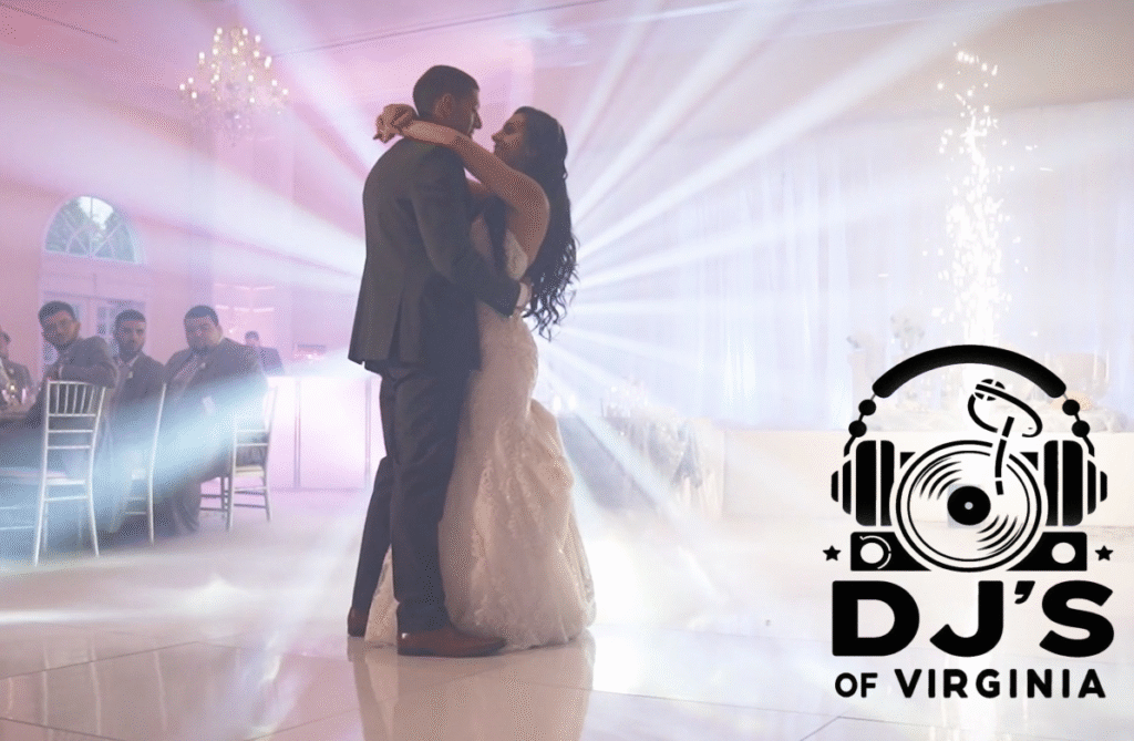 DJ's of Virginia logo professional wedding DJ service